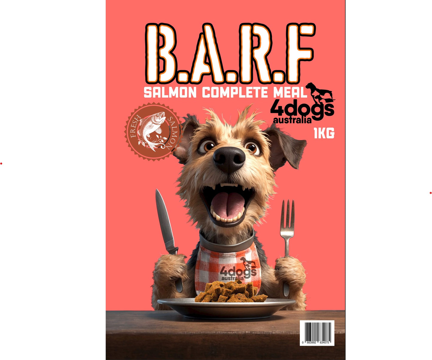 4 Dogs BARF Complete Meal Salmon